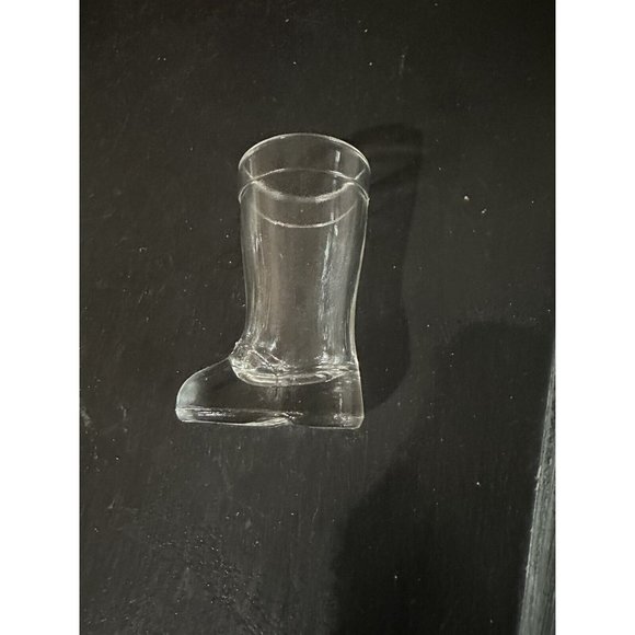 MOD DEP Glass Boot Toothpick Holder Bar Shot Vintage Italy Vase Clear - Picture 4 of 7